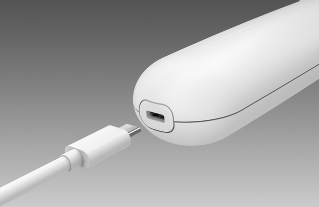 充電するためのケーブルは、USB Type-C 型となります。